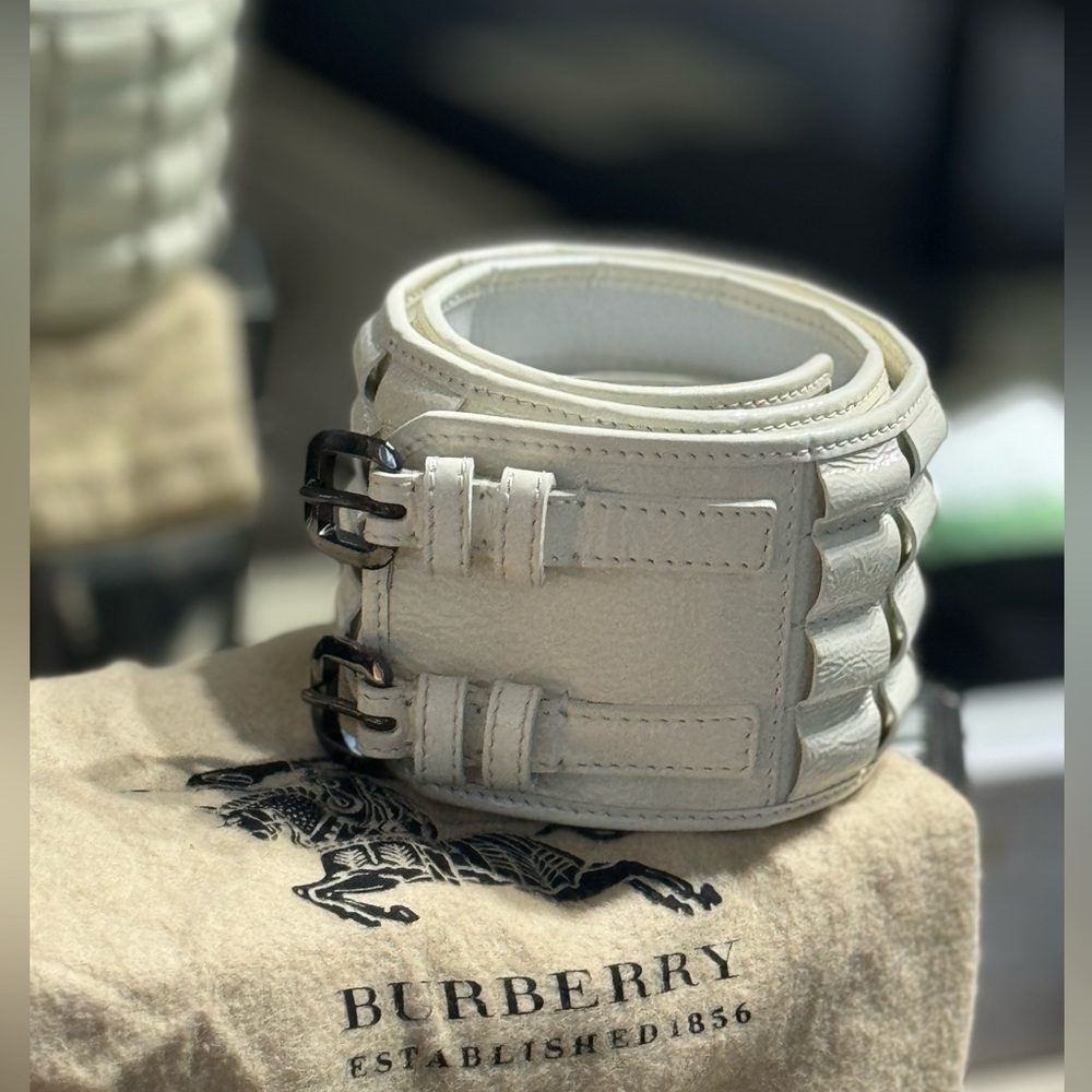 Burberry wide belt